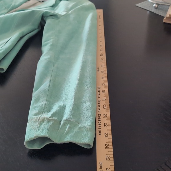Wilson Genuine Leather Jacket Mint Green color Size S with pockets - Picture 5 of 11